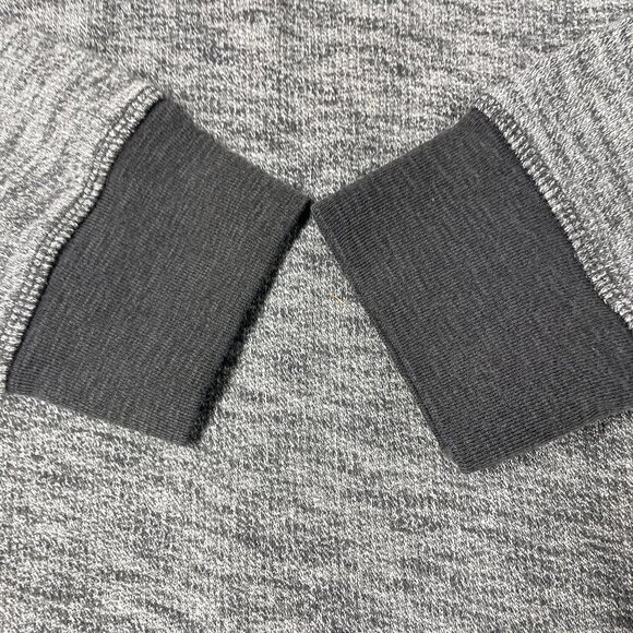 Old Navy Men's Medium Gray w Black Trim, Thick, Long Sleeve Shirt / Henley - Picture 10 of 11